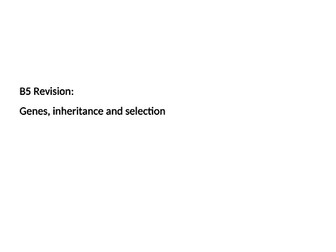 OCR Gateway B5 revision cards: Genes, inheritance and selection