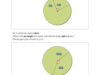 Arc Length of a Circle GCSE Maths