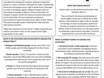 Human Rights: Amnesty International (Shaker Aamer, Guantanamo Bay)