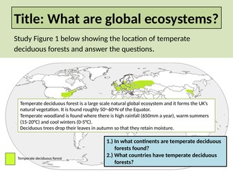 Global Ecosystems