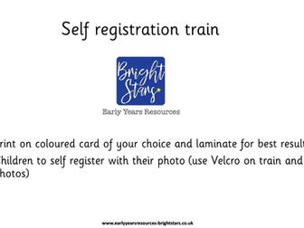 Self Registration Train