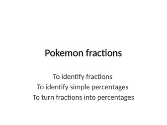 Pokemon Fractions