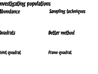 AQA A Level Biology Unit 3 Fill In Worksheet