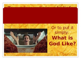 KS3 "What is God Like?" Part of a series on the existence of God