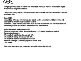 Vulnerability to addiction