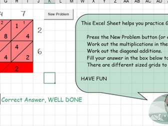 Multiplication grid written method - paperless classroom