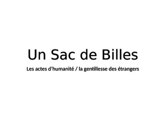 Un Sac de Billes: actes d'humanité