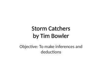 Storm Catchers by Tim Bowler - Whole Unit of Work