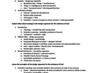 A-Level Edexcel Religious Studies Philosophy Notes [ALL TOPICS]
