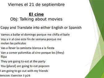 Viva 3 module 1 unit 3 Cinema