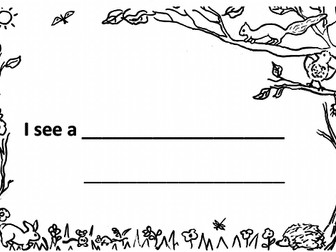Woods Writing Sheet - simple