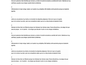 Relationships- hablando de los amigos