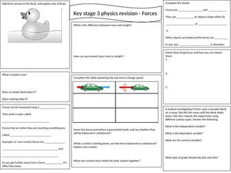 KS3 physics activate revision