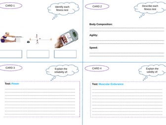 Fitness testing relay cards