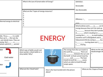 Year 7 Energy Resource Sheet