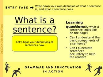 What is a sentence?