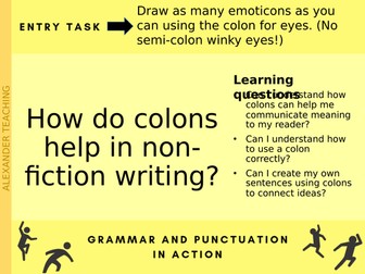 Using colons in non-fiction writing