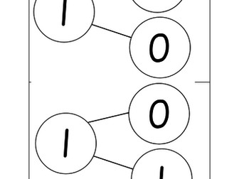 Completed whole part models (number bonds to 10) for identifying whole and parts or CP, Year 1