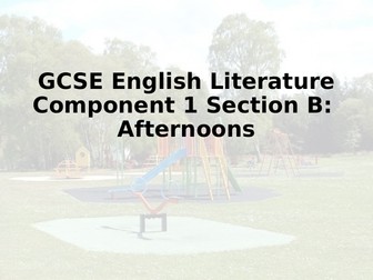WJEC GCSE Anthology: Afternoons