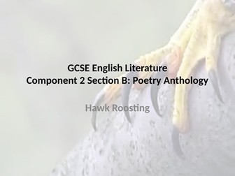 WJEC GCSE Anthology: Hawk Roosting