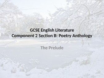 WJEC GCSE Anthology: The Prelude