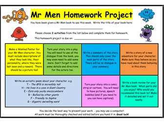 Mr Men - Homework Project