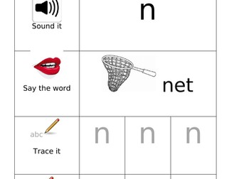 Alphabet-word task. Set2. Joined. (SEN/TEACCH)