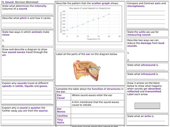 exploring science year 7 revision worksheets teaching resources