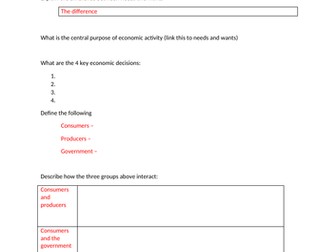 AQA economics revision materials