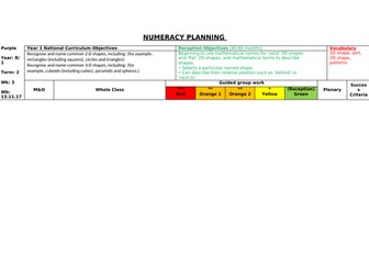 Reception / Year 1 White Rose numeracy planning and resources - Autumn term 2; week 3