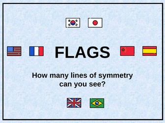 Flag Symmetry - PowerPoint and Worksheet