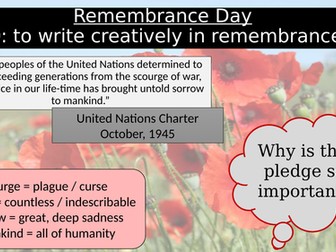 Remembrance Day Poetry - Wound in Time