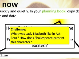 Shakespeare ('Macbeth') - Act Five