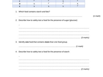 KS3 Science lesson - Food tests (protein and fat)