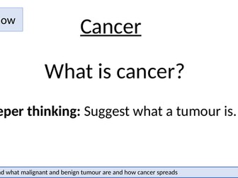 AQA GCSE Trilogy Biology lesson - Cancer