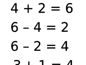 Year 1 White Rose Maths - Fact families