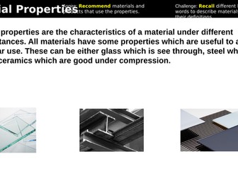 Material Properties Lesson
