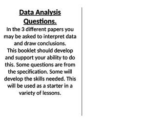 OCR PE A LEVEL. DATA ANALYSIS PRACTICE BOOKLET.