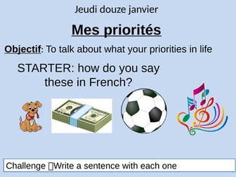 Mes priorités -Studio 3