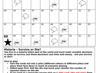 Malaria board game