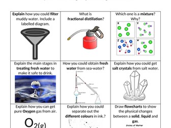 GCSE Chemistry Homework Sheets