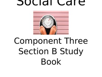 BTEC Tech Award Health & Social Care Level 1/2 Component 3 Section B Homework/ Revision Book