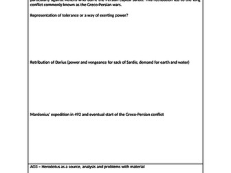 Greece and Persian for GCSE Ancient History