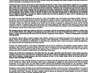 Critical Views of Othello