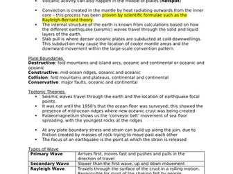 Tectonic's Revision Notes