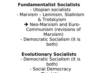 Major Booklet on Socialism
