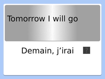 GCSE Verbs and Tenses Practice with pronunciation