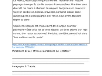 La France fiere de son patrimoine