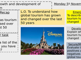 development of tourism