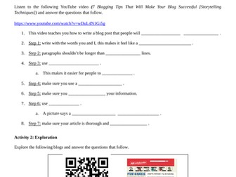 English - Exploring Blogs as a Text Type